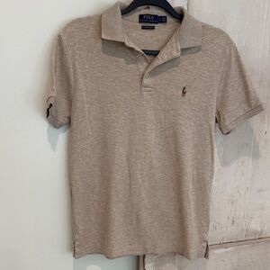 Polo by Ralph Lauren Men's Beige Polo Shirt